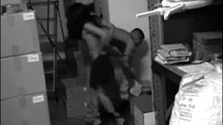 Sexy Babe Sucks and Pounds Her Pussy Hard in Stock Room