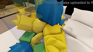 Watch this furry noob couple fuck with big tits and asses in a modern Robloxian house?
