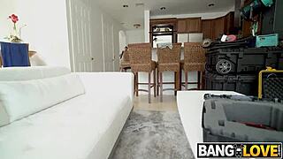 paisley page sucks on that monster cock with her lips