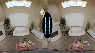 Helping cute pigtailed roommate late on rent. Skylar Storm in lethalhardcorevr.