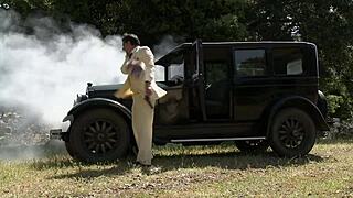 outdoor fucking natasha marley in fishnets and heels