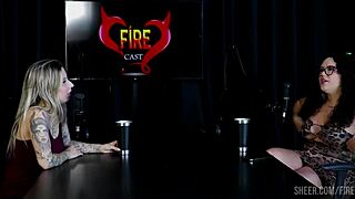 Brunna Sweet Feels Excited In Sheer Red During Fire Cast