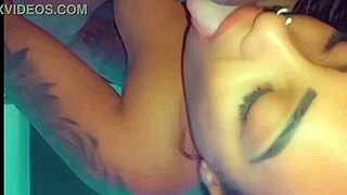 Old man sucks college girl's pussy in cuckold scene