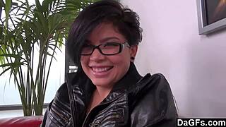 dagfs - cute brunette with glasses gets a quick fuck during audition 😉