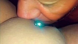 Old man sucks college girl's pussy in cuckold scene