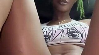 Sexy Ebony Whore Licks And Fucks Pussy To Orgasm