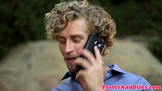 busty femdom gets doggystyle fucked by her slave 😈🔥