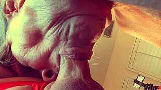 Granny Velma Dinkley Sucks Cock in Open Bathrobe Cosplay Mystery