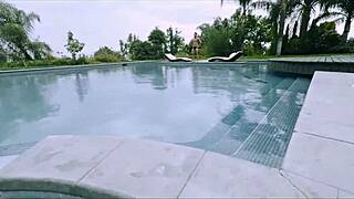 Jenna J Ross Squeezes Nipples During Anal Finger Masturbation in Heels