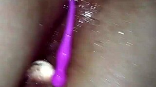 wife spreads pussy with dildo and toys