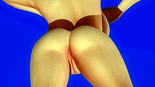 Shandy enjoys a private beach paradise with her big tits