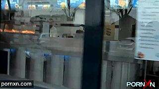 Horny Skinny Leyla Flashes In Public?