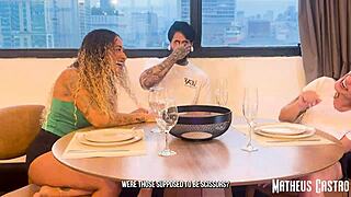 challenged my friends in a game with threesome prize in my apartment collab bruninha the surfer and stellar