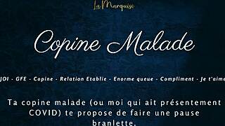 listen to my sick girlfriend give french jerk off instructions