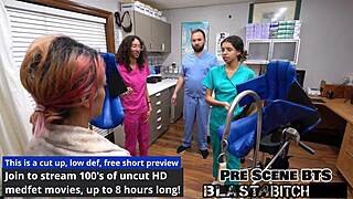 Wow, Channy Crossfire’s pussy gets slammed by lesbians backstage!