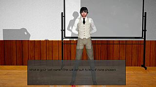 Intriguing headmaster's fantasy with blonde big tits