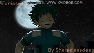 Toga gives Deku a blowjob and creampie