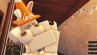 Slutty Traffic Cone Submits to Blowjob Domination.