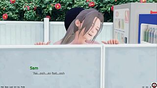 Teen with big tits gets monster cock in public anime sex!