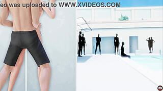 Teen with big tits gets monster cock in public anime sex!