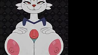 female cinderace - beatbanger titty fuck and cum on big tits