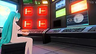 I's Hatsune Miku in nude cat costume