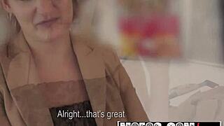 public pickups with denisa heaven sucking cock outdoors 😏