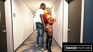 thick ebony redhead ms redx fucks monster cock