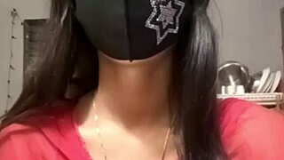 Indian girl in a live video performance.