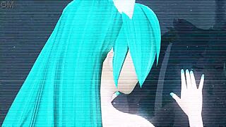 I's Hatsune Miku in nude cat costume