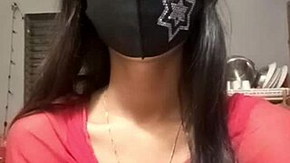 Indian girl in a live video performance.