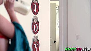 nasty stepsister demands santa's milk in reality sex scene