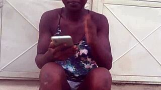 Does crazybitch continue twerking in clothes till she decides to twerk naked?