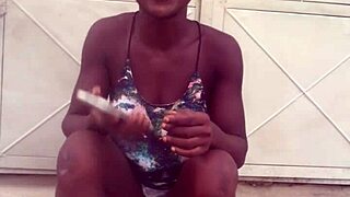 Does crazybitch continue twerking in clothes till she decides to twerk naked?