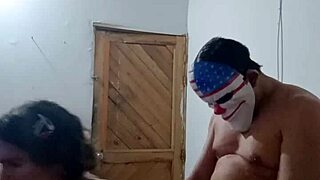 Shemale in crossdressing cums hard!