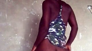 Does crazybitch continue twerking in clothes till she decides to twerk naked?