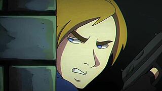 In Resident Evil, the character says 'suck my dick' while getting a blowjob