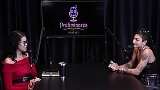 Teen 18+ Tattoo Babe Caroleta Roots Gives Hardcore Public Handjob on Sheer Red