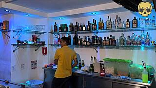 Bartender Seduces And Fucks Without Condom