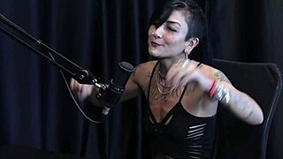 Teen 18+ Tattoo Babe Caroleta Roots Gives Hardcore Public Handjob on Sheer Red