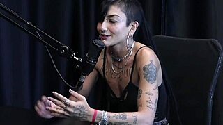 Teen 18+ Tattoo Babe Caroleta Roots Gives Hardcore Public Handjob on Sheer Red