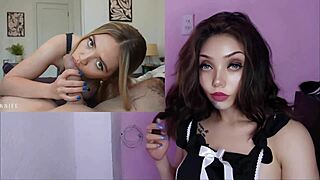 That big-titted lover with natural tits is receiving a good fuck