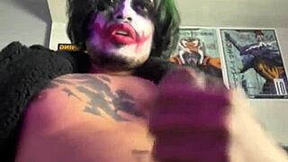coringa in bat costume gives handjob
