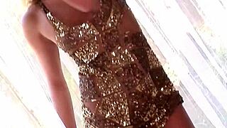 Kiara Diane's naughty tit toying and pussy pounding spree