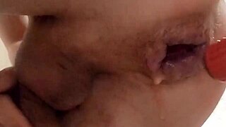 my natural anal lubricant leaking from prolapse during stretching