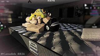 Peach offers me head in the other castle sex with a follower 20