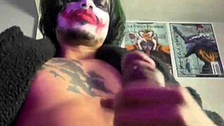 coringa in bat costume gives handjob