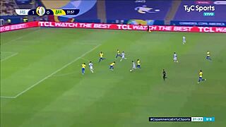 brazil loses to argentina in soccer