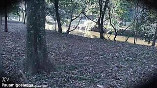 samara in halloween cosplay gets two black monster cocks threesome