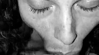 Rhonda bj queen sucks cum out of my nuts